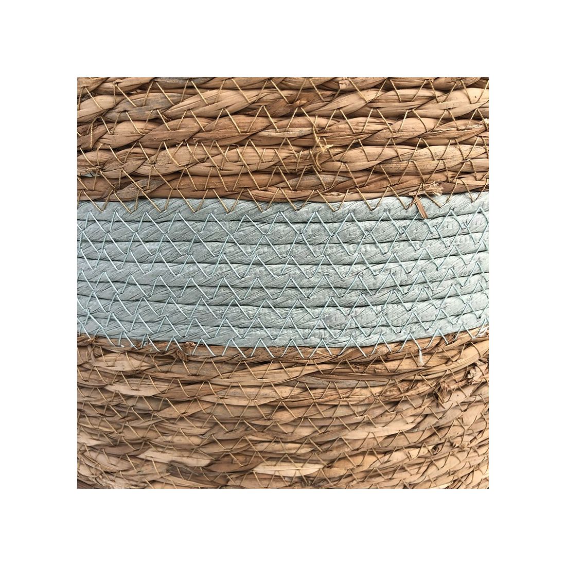 Ronde Wasmand met Handvatten Blauw Ronde Wasmand met Handvatten Blauw