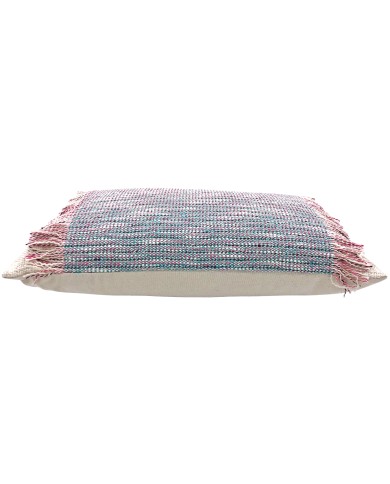 Rectangular Woven Cushion with Fringe Rectangular Woven Cushion with Fringe