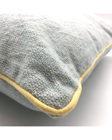 Blue Woven Cushion - Perfect for adding cozy charm!