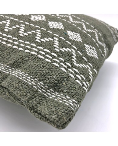 Embroidered Geometric Cushion - a colourful addition to the sofa or armchair