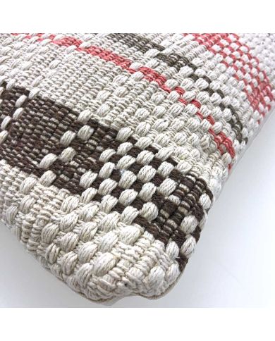 Geweven Kussen Roze - Voeg bohemian chic aan je ruimtes toe