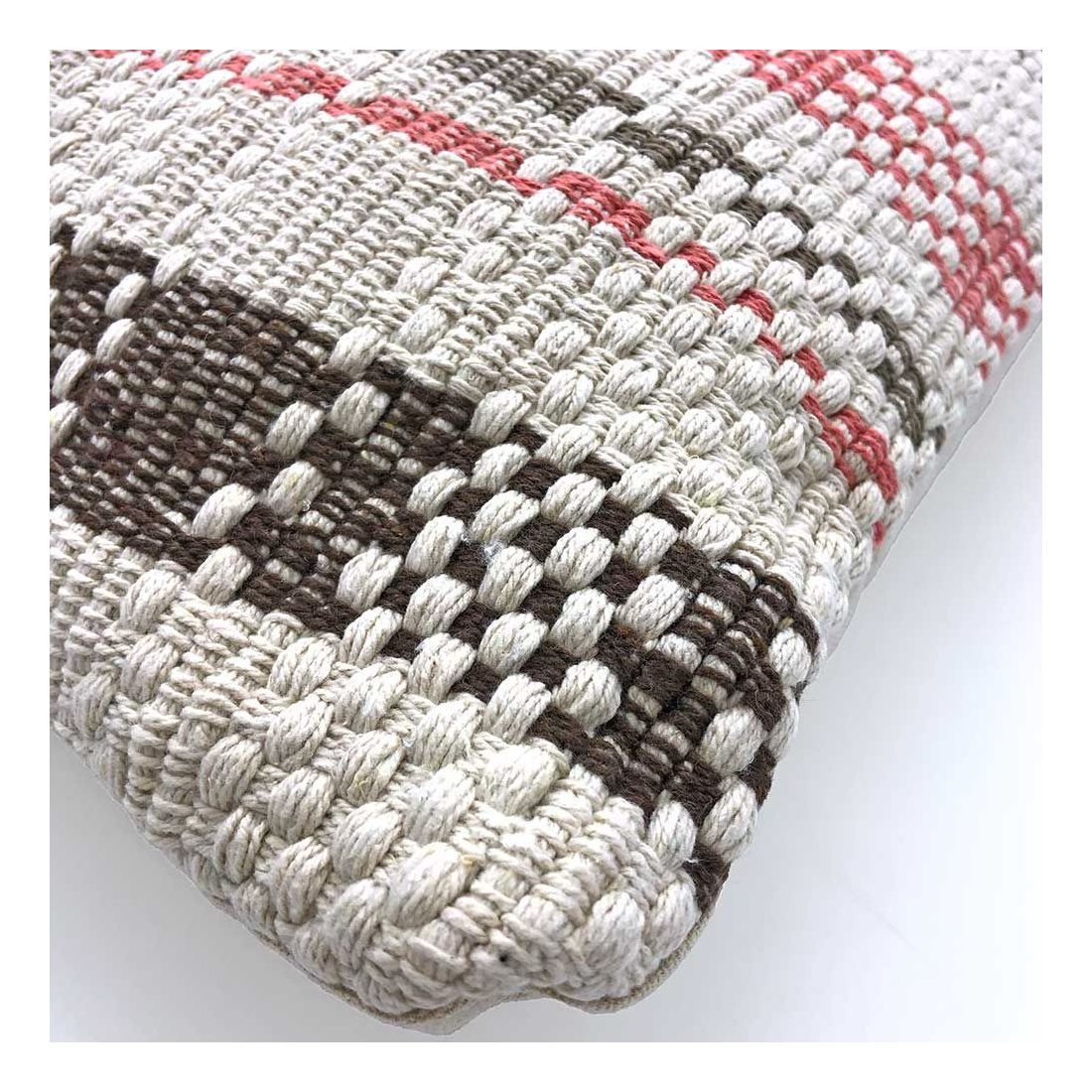 Geweven Kussen Roze - Voeg bohemian chic aan je ruimtes toe