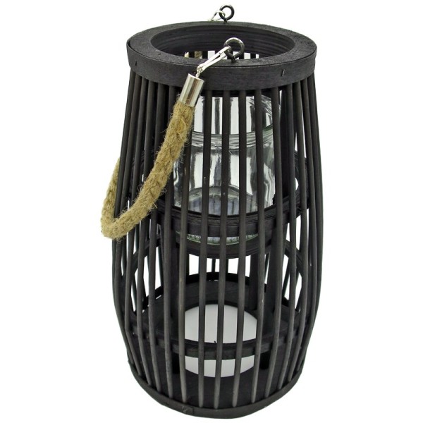 Black Bamboo Lantern