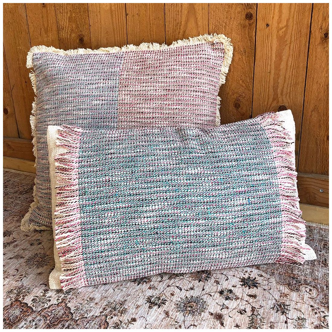 Fringed Woven Cushion - create a welcoming atmosphere