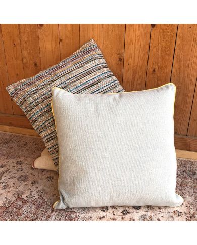 Blue Woven Cushion - Perfect for adding cozy charm!