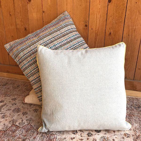 Blue Woven Cushion