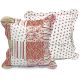 Patchwork pillowcase in pinks displaying the Paisley Delight coordinating front and back patterns.