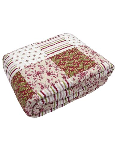 Folded Paisley Delight quilt, showcasing patchwork floral and paisley prints. Folded Paisley Delight quilt, showcasing patchwork floral and paisley prints.