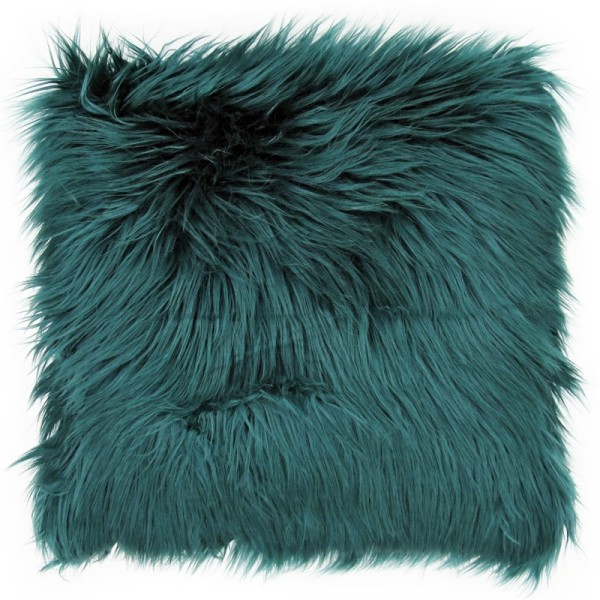 Fluffy Teal Groene Sierkussen