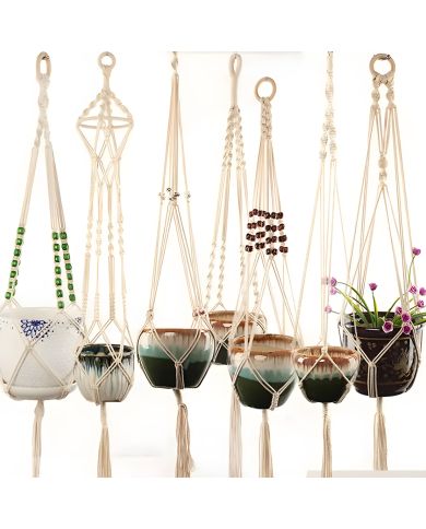 Macramé Plantenhanger Macramé Plantenhanger
