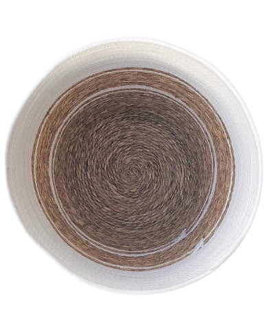 Wijde Wasmand met Deksel Wit Wijde Wasmand met Deksel Wit