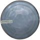 Top view of blue tapas bowl with a glossy finish and a rustic edge.