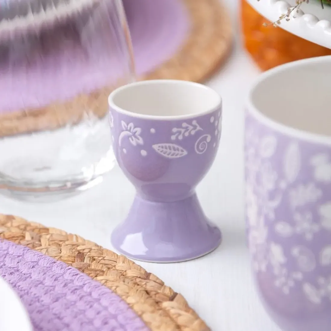 Lilac Egg Cup Set Lilac Egg Cup Set