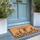 Welcome Doormat with Wild Flowers