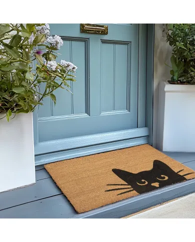 Zwarte Kattendeurmat