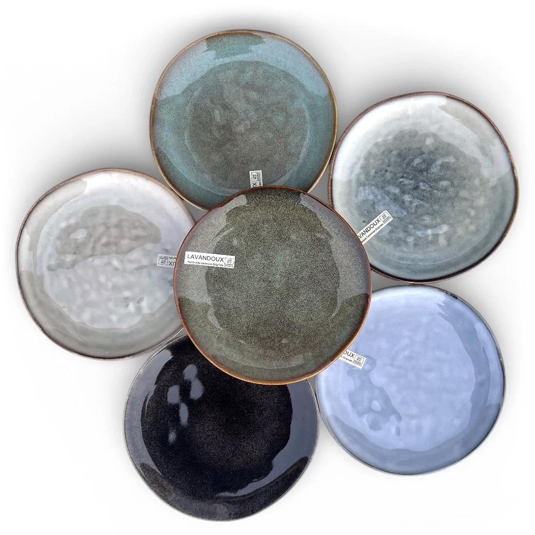 Gebaksbordjes Set - geïnspireerd door kleine Franse taartjes