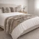 Faux Fur Throw Taupe - for that soft rich faux fur texture