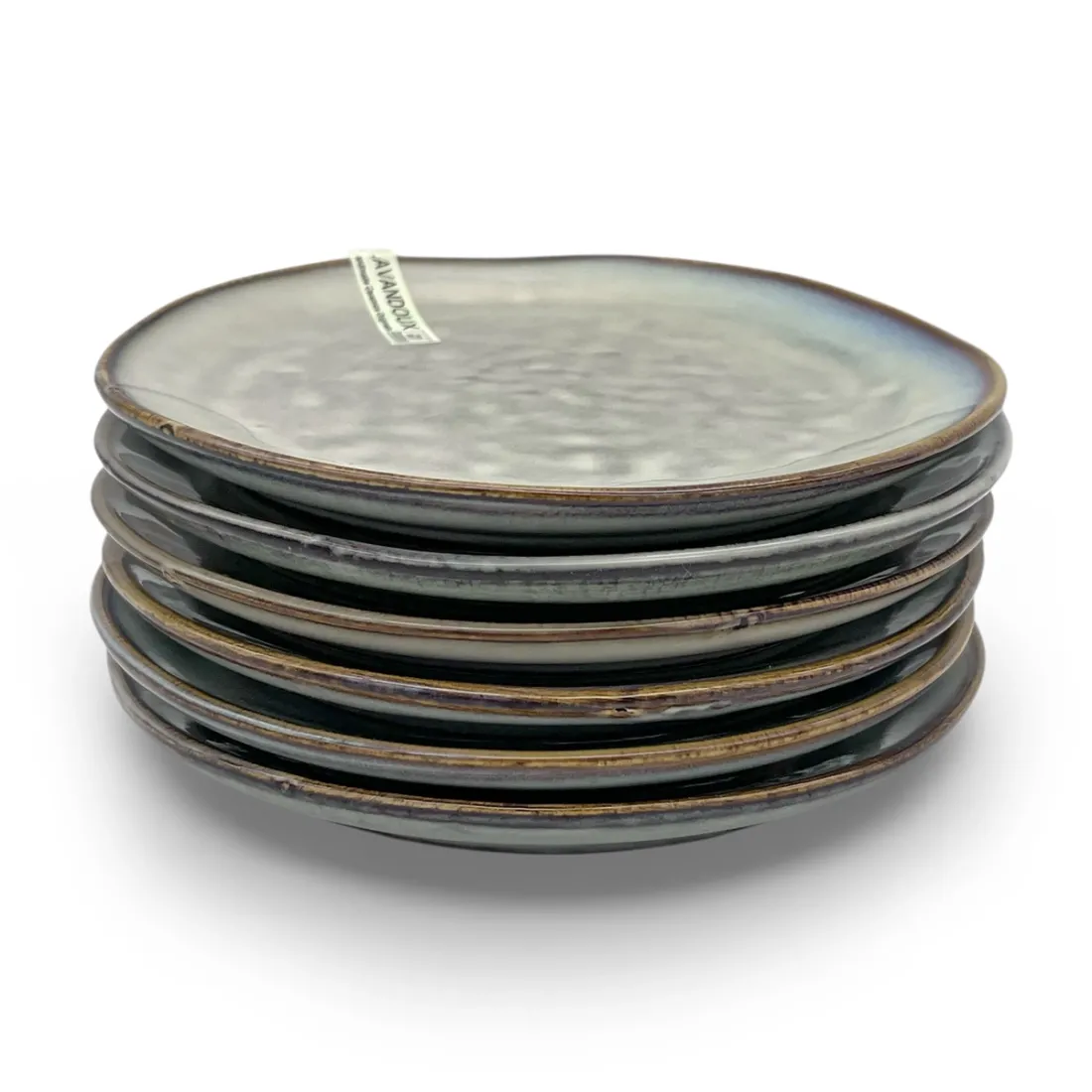 Petit Four Plates in Grey