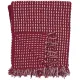 Woven Red Cotton Throw - offers exceptional comfort and warmth