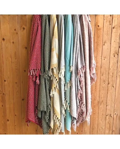 Geweven Katoenen Plaid Rood - Voor lekker comfort en warmte