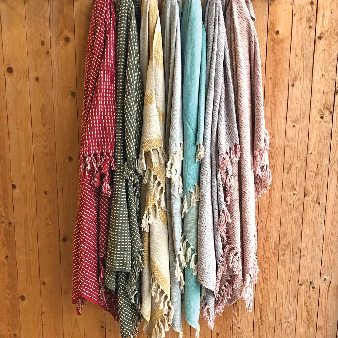 Woven Red Cotton Throw - offers exceptional comfort and warmth
