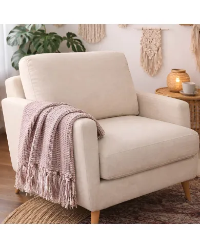 Geweven Roze Plaid - Voor wat bohemien chic in je interieur