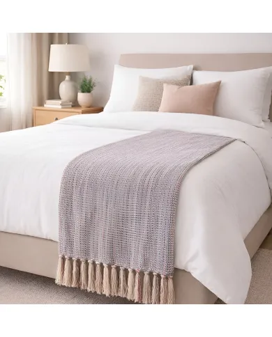 Geweven Katoenen Plaid - Voor wat bohemien chic in je kamers