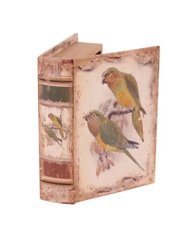 Vintage Book Box Parrots