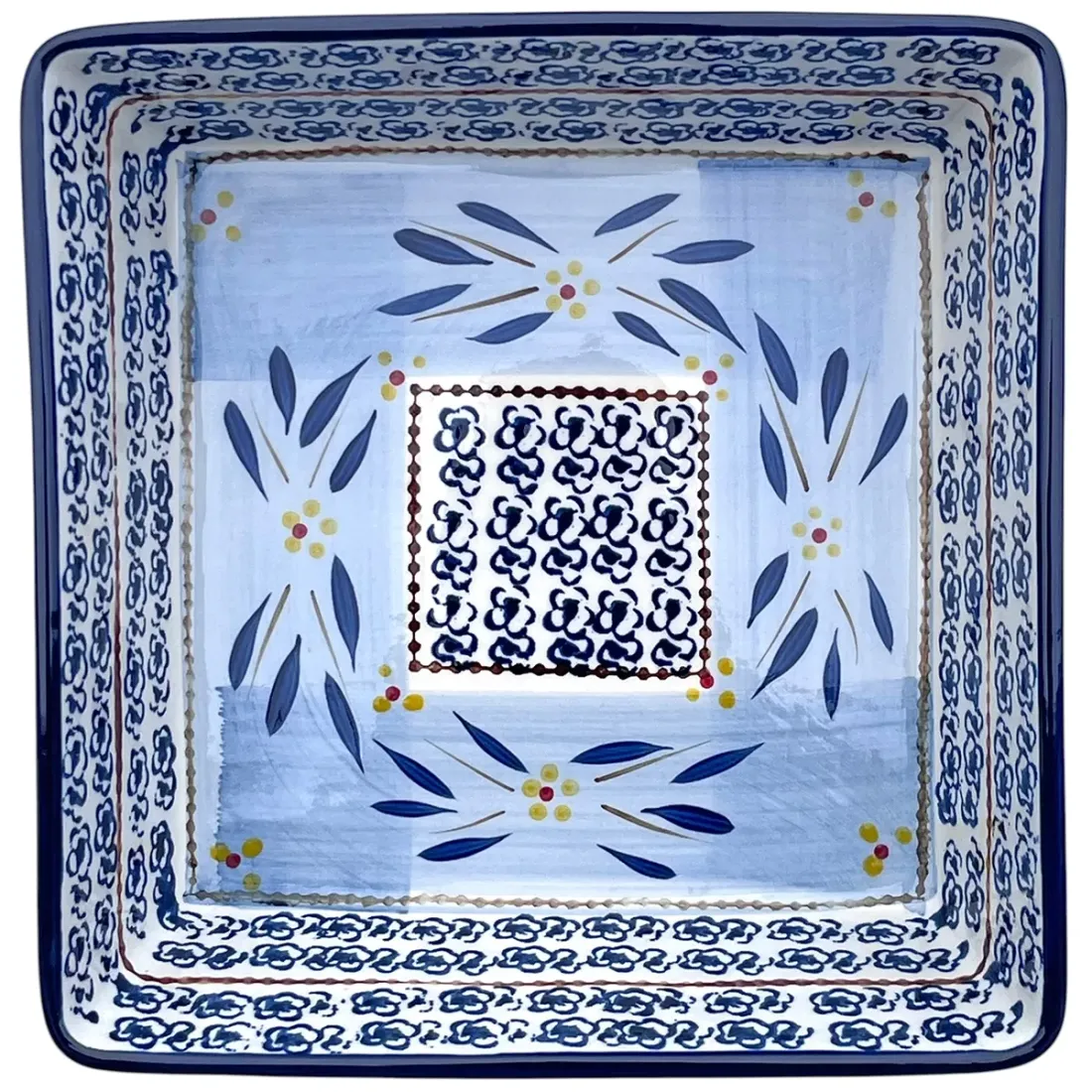 Vierkante Ovenschaal in Old World Blue - mooi in elke keuken