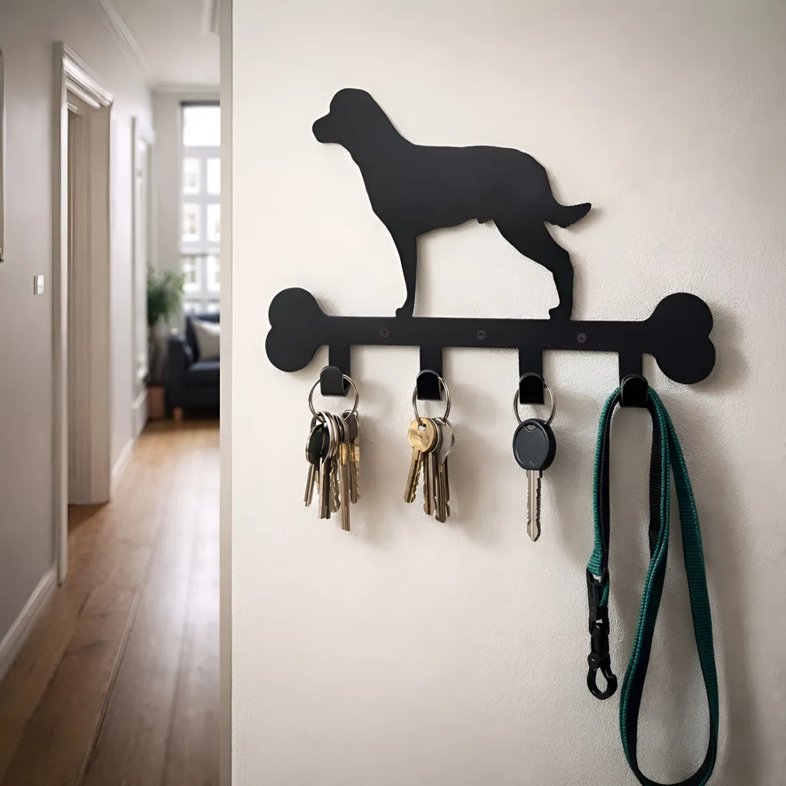Dog Leash and Key Holder