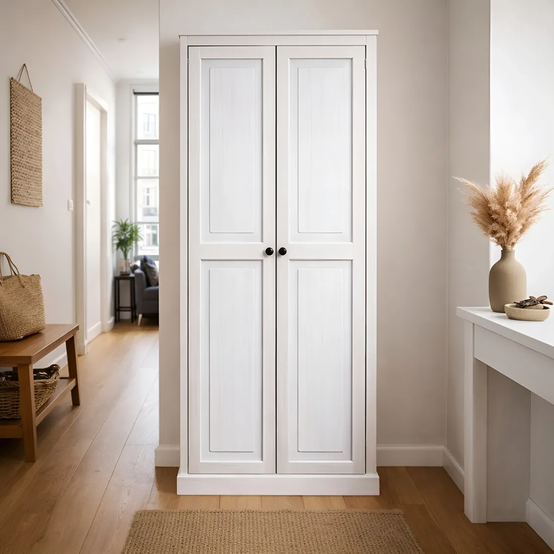 Houten Shutter Paneel Whitewash - landelijke veelzijdigheid