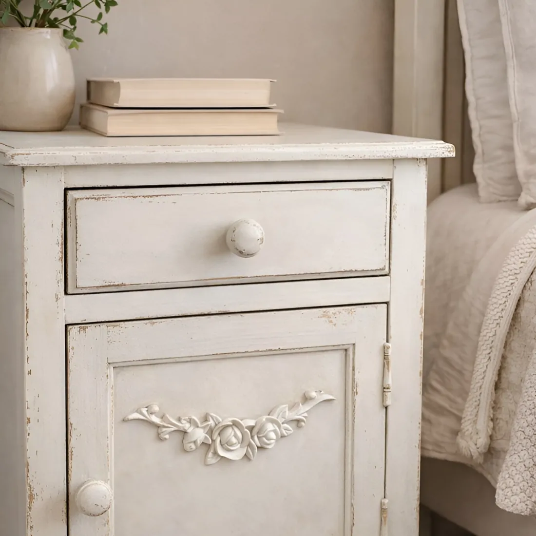 Furniture Appliques Rosebud - elegant decorative trim for furniture