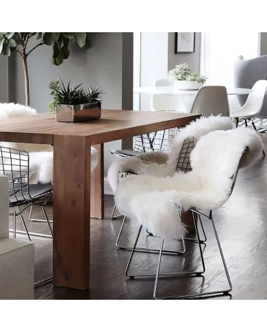 White Faux Sheepskin Rug - animal friendly luxury
