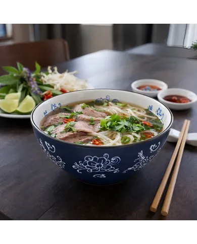 Poké Bowl in Floral Lace Blue - you can never have enough bowls