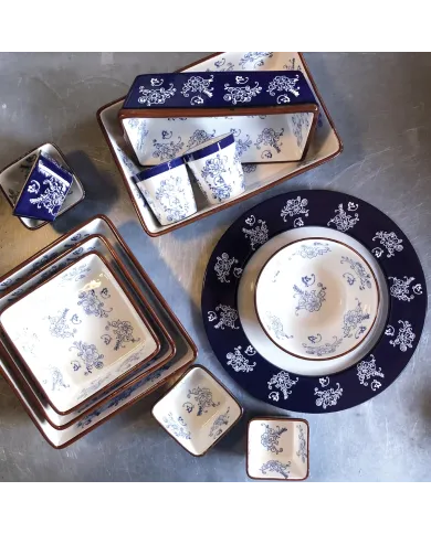 Poké Bowl Kom Floral Lace Blue - smaakvolle veelzijdige kom!