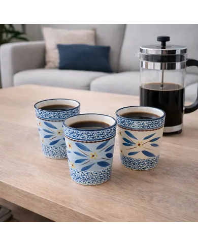 Koffiemok Set Blauw - een tijdloze favoriet voor liefhebbers