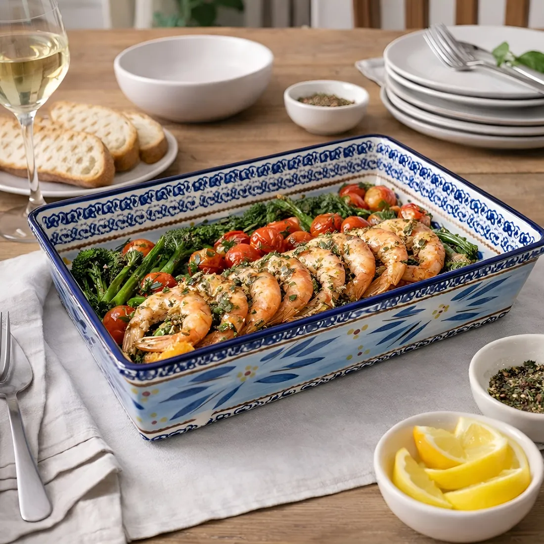 Oven Dish in Old World Blue - all-purpose kitchenware