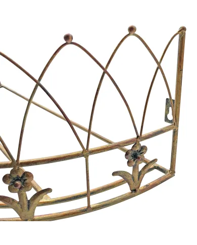 Metal Canopy Bed Crown - elegant vintage wall decor