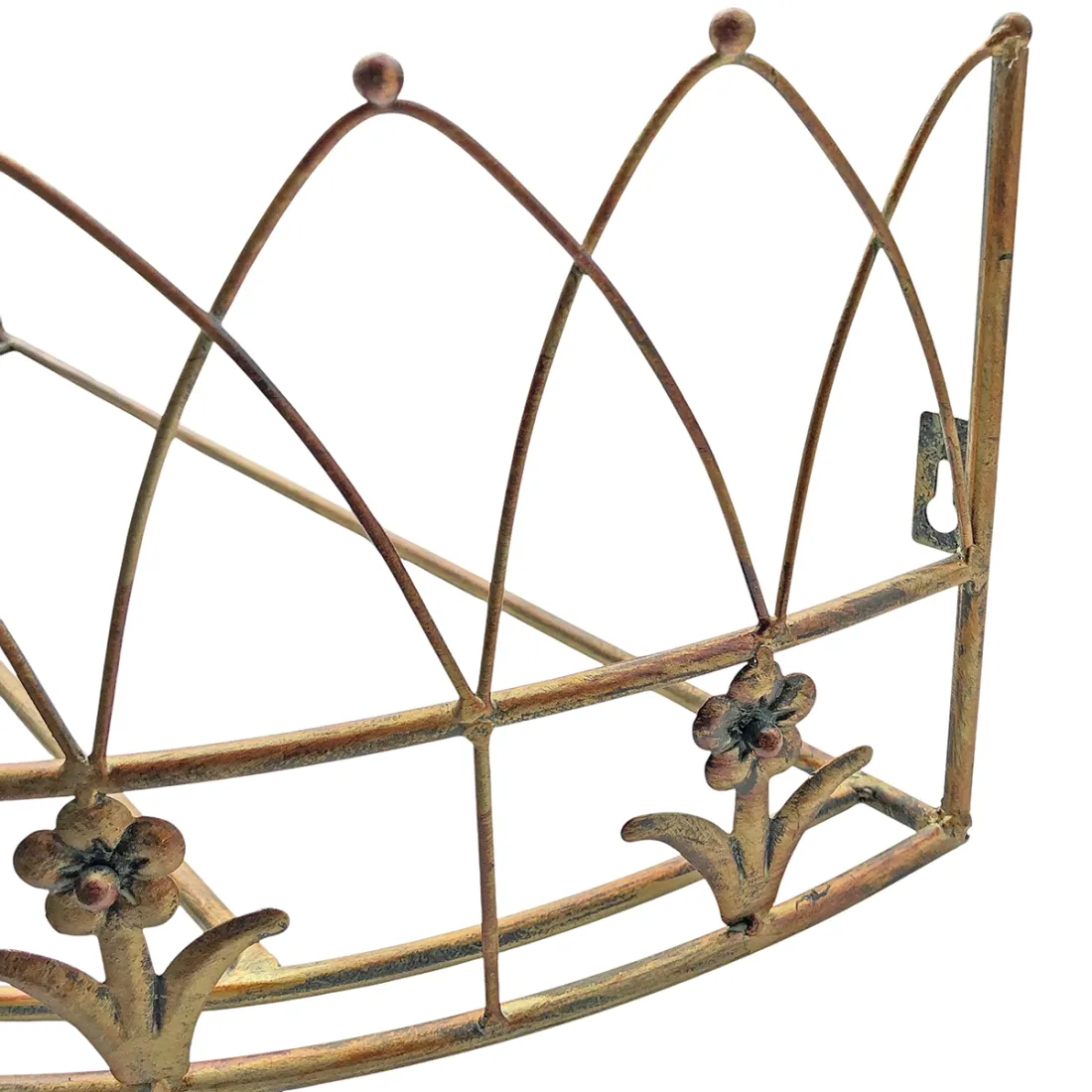 Metal Canopy Bed Crown - elegant vintage wall decor