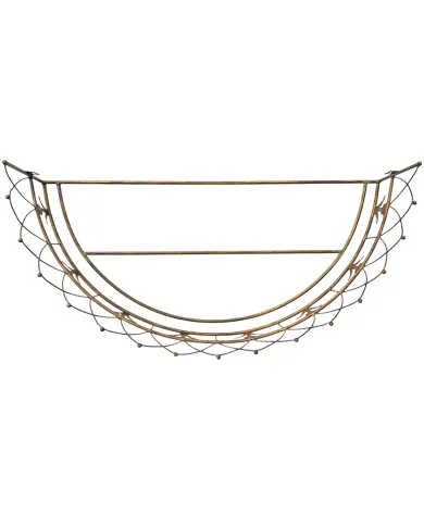 Metal Canopy Bed Crown - elegant vintage wall decor