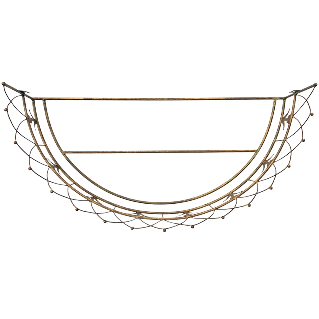 Metal Canopy Bed Crown - elegant vintage wall decor