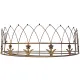 Metal Canopy Bed Crown - elegant vintage wall decor