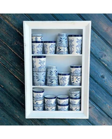 Tea Mug Floral Lace Blue - create your own set!