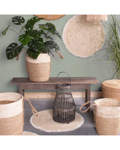 Seagrass Rug with Fringe 80cm