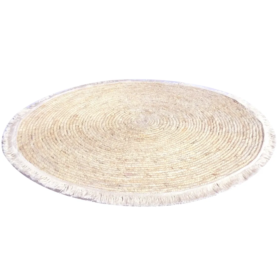 Seagrass Rug with Fringe 80cm