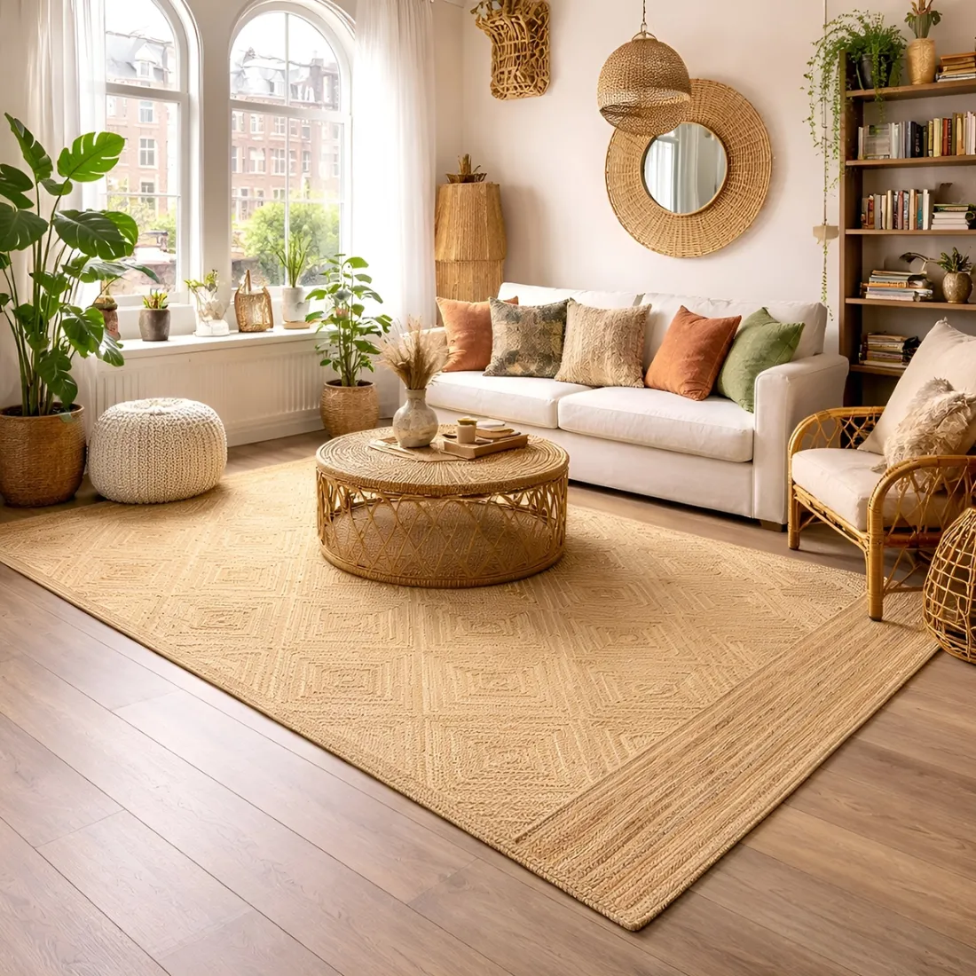 Braided Jute Rug Dungarpur - statement piece for any living space