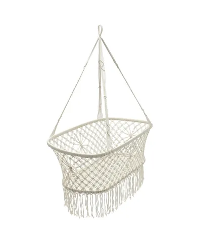Macramé Hanging Bassinet - where style meets serenity