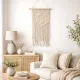 Macramé & Houten Wandhanger Goa - een handgemaakte decoratie