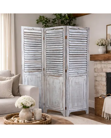 Shutter Houten Kamerschermen Vintage - Driedelig kamerscherm
