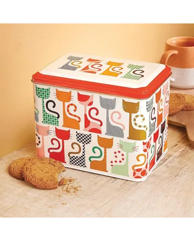 Cat Print Storage Tin